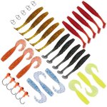 Ensemble dappts de pche - estink - leurres souples - pvc cologique - mixte - pche en mer