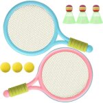 Ensemble de badminton - non sp�cifi� - 2 raquettes - 3 volants - 3 balles en �ponge - pour enfants
