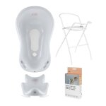 Baignoire pour bb - hylat - certifi tv sans bpa - ensemble de 4 pices - friends: gris - collection ...