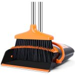 Ensemble balai et pelle � poussi�re combo avec manche de 137 cm de long pour balai amovible et pliable ...