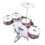 Ensemble de batterie de jazz pour enfants jouet 5 tambours instruments de musique � percussion pour les ...
