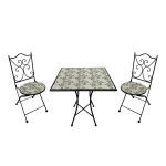 Axi camilla table et chaise bistrot 2 chaises 1 table ensemble bistro extrieur mosaique rose romantique ...
