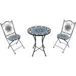 Ensemble bistro ext�rieur axi am�lie - 2 chaises 1 table - mosaique multi couleur - salon de jardin bistrot ...