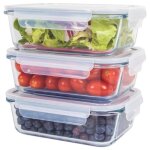 Ensemble de boite de conservation en verre 3 pi�ces classbach c - fhd4020g