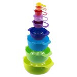 Ensemble de bols et doseurs 9 pi�ces herzberg hgbol9n1