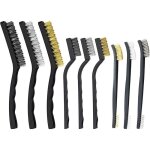 Ensemble de brosses mtalliques - marque - acier inoxydable - laiton - nylon - poigne ergonomique