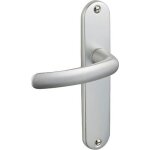 Ensemble de porte - vachette - 73118 - aluminium - entraxe 165 mm - bec de canne