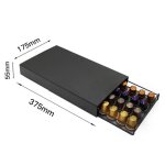 Ensembles  caf40 dosettes fer caf capsule organisateur support de rangement support tiroir pour nespresso ...