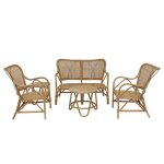 Ensemble canapé 2 chaises et 2 tables dappoint de jardin 4 personnes chillvert parma 108x72x85 cm rotin ... Ensemble canapé 2 chaises et 2 tables dappoint de jardin 4 personnes chillvert parma 108x72x85 cm rotin ...