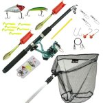 Ensemble de canne à pêche tout - en - un fisxpro - 210m - moulinet avec nylon - epuisette 40x40 - support ... Ensemble de canne à pêche tout - en - un fisxpro - 210m - moulinet avec nylon - epuisette 40x40 - support ...