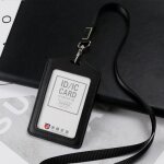 Ensemble de cartes de travail en cuir v�ritable porte carteidentit� porte badge �tui transparent carte ...
