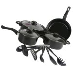 Ensemble de casseroles et po�les antiadh�sif 13 pi�ces - - compatible induction - casserole marmite po�le ...