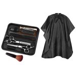 Ensemble de ciseaux coiffure 10 pi�ces acier inoxydable professionnel pour barbier / salon / maison / ...