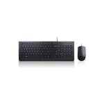 Ensemble clavier et souris essential wired combo - lenovo - usb - noir - français Ensemble clavier et souris essential wired combo - lenovo - usb - noir - français