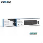 Ensemble clavier et souris sans fil connect ? azerty - noir