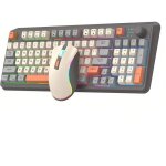 Ensemble clavier et souris sans fil - estampille - rechargeable - support r�glable - 24g et bluetooth ...