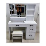 Ensemble coiffeuse et tabouret costway miroir lumi�res r�glable station de charge tiroirs plateau verre ...