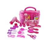 Ensemble de coiffure - simulation - 17pcs - rose - valise de rangement - jouets pour filles Ensemble de coiffure - simulation - 17pcs - rose - valise de rangement - jouets pour filles