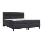 Ensemble complet boxspring t�te de lit capitonn�e + sommiers + matelas + surmatelas - 2 x 80 x 200 cm ...