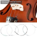 Ensemble complet de cordes de violon taille 4 - 4 cordes de violon remplacement durable - rai