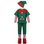 Ensemble de costume delfe de nol pour halloween carnaval dcoration de nol costume delfe vert pour ...