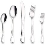 Ensemble de couverts - berglander - 30 pi�ces - acier inoxydable - service pour 6 personnes - argent� ...