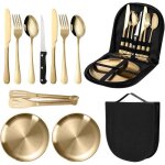 Ensemble de couverts de table 10 pi�cesmodern cutlery tableware utensils set for picnic and other outdoor ...