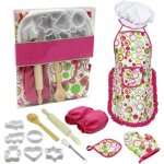 Ensemble de cuisine - tablier toque gant - non toxique - multifonctionnel - taille mini