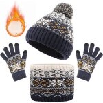 Ensemble daccessoires dhiver - enfant - bonnet �charpe gants - tactiles - doubl� polaire - 3 pi�ces
