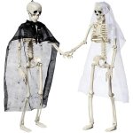 Ensemble de deux pièces de halloween decoration modèles de squelettes de mariée et de marié couple de ... Ensemble de deux pièces de halloween decoration modèles de squelettes de mariée et de marié couple de ...