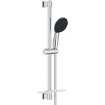 Ensemble de douche avec pommeau 2 jets barre 60cm flexible et tablette - grohe vitalio start 110 26952001 ...