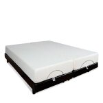 Ensemble duo matelas mousse accueil m�moire de forme + sommiers �lectriques bodysoft 2x70x190 cm