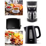 Ensemble �lectrom�nager 3 - en - 1 - livoo - bouilloire / grille?pain / cafeti�re - bouilloire 17 l - ...