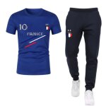 Ensemble foot homme style france - maillot &amp jogging l�ger - �dition sp�ciale �t� - - bleu royal