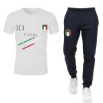 Ensemble foot homme style italie - maillot &amp jogging l�ger - collection printemps / �t� - - blanc