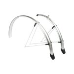 Ensemble de garde - boue pour v�lo de ville - eurofender - rapido - argent - 28 pouces - 75cm / 110cm ...
