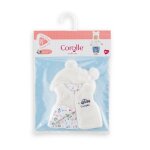 Ensemble hiver - corolle - week - end  paris - gilet rversible - bonnet ourson - 30 cm