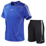 Ensemble homme �t�2 pi�ces t - shirts manches courtes et short s�chage rapide respirant l�ger tenue athl�tique ...