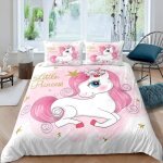 Ensemble de housse de couette 140x200cm licorne dessin anim rveur cheval ensemble de literie pour enfants ...