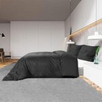 Ensemble de housse de couette no�l - wiens - 135x200 cm - microfibre l�g�re - noir - r�sistance aux froissures ...
