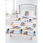 Ensemble housse de couette et taie doreiller bluey family junior