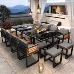 Ensemble de jardin dext�rieur pour 12 personnes - salon de jardin dext�rieur - si�ges de jardin - 12 ...