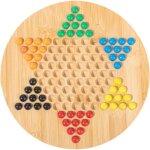 Ensemble de jeu de dames chinoises jeu de socit de dames en bois - perles de verre de dames hexagonale ...