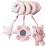 Ensemble de jouets en en spirale activit�s � suspendre pour poussette si�ge de voiture pink pig