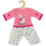 Ensemble lama pull rose et pantalon pour poupon 28 / 35 cm - vetement poupee - tenue tendance - jouet ...