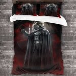 Ensemble de literie - star wars - darth vador - housse de couette 140x200cm - microfibre respirant super ...