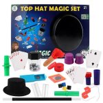 Ensemble de magie - magicien - 150 tours - pour enfants - mixte - 1 joueur ou plus Ensemble de magie - magicien - 150 tours - pour enfants - mixte - 1 joueur ou plus