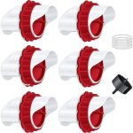 Ensemble de mangeoires pour poules - ulisem - 6 pi�ces - installation facile - r�duction du gaspillage ...