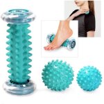 Ensemble de massage pour pieds - rouleau de massage et 2 balles de massage - bleu Ensemble de massage pour pieds - rouleau de massage et 2 balles de massage - bleu