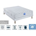 Ensemble matelas diadme belle literie 120x190 + sommier tapissier + jeu de 4 pieds offerts